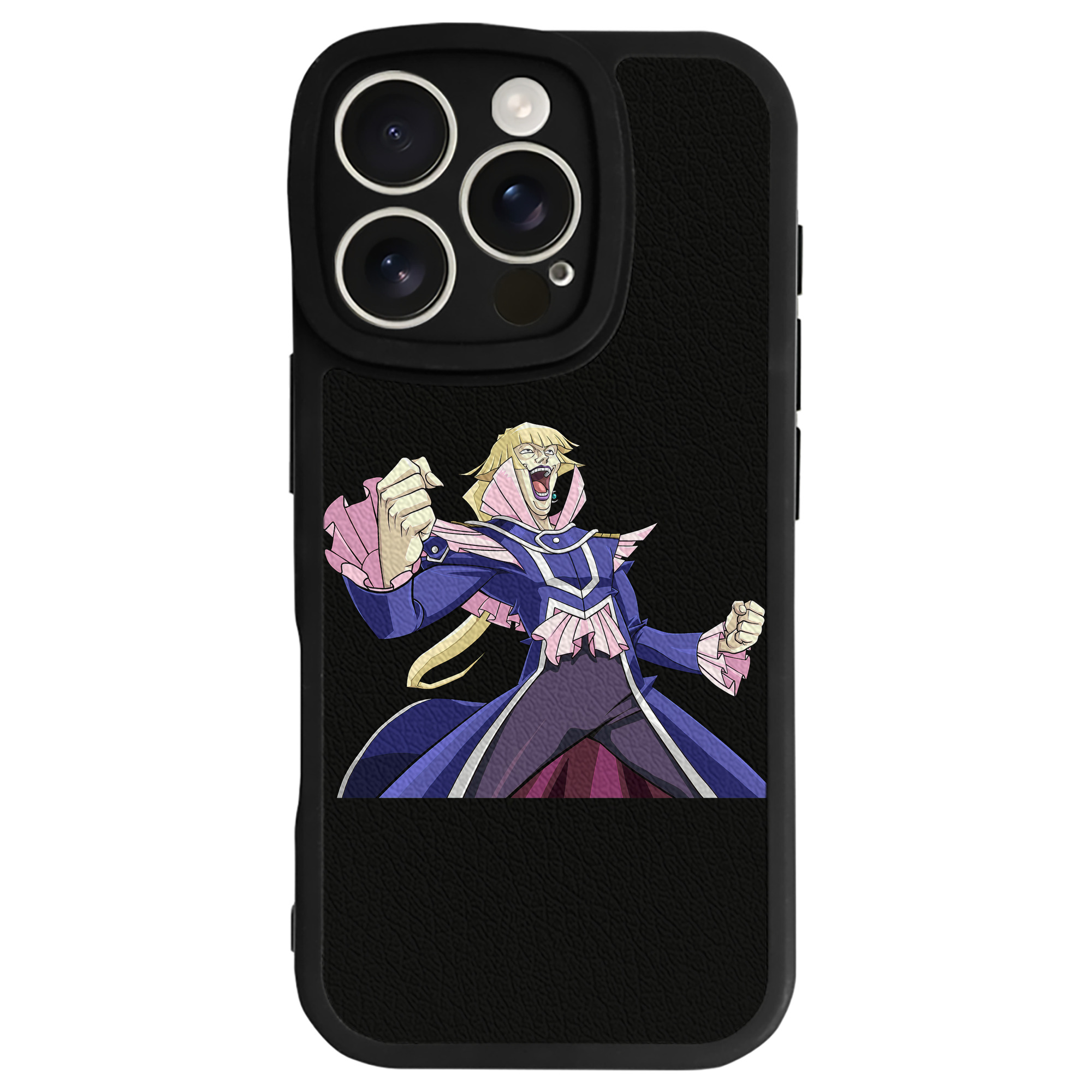 （画像用） 遊☆戯☆王 Yu-Gi-Oh! 【iPhone 16シリーズ対応】シリコンスマホケース（レザー調） 材質：シリコン